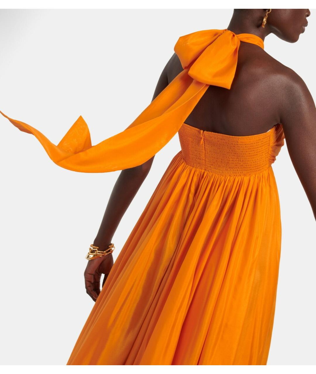 ZIMMERMANN Оранжевое шелковое коктейльное платье, фото 7