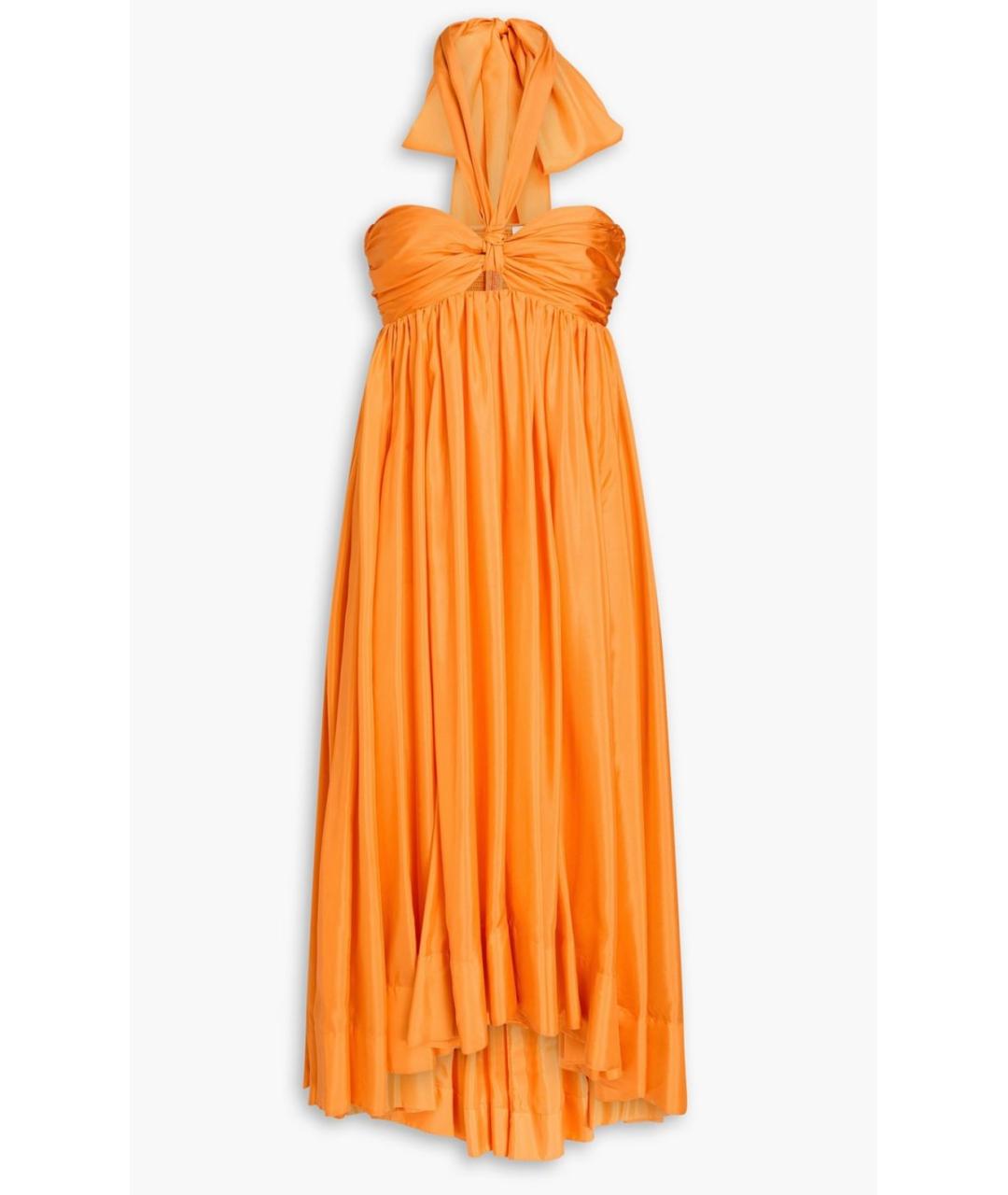ZIMMERMANN Оранжевое шелковое коктейльное платье, фото 8