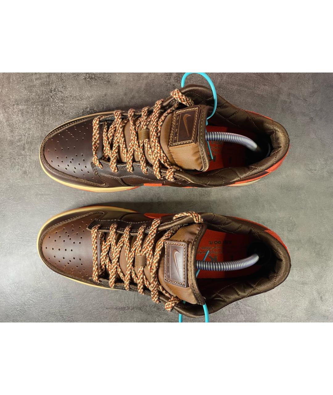 NIKE Коричневые низкие кроссовки / кеды, фото 5