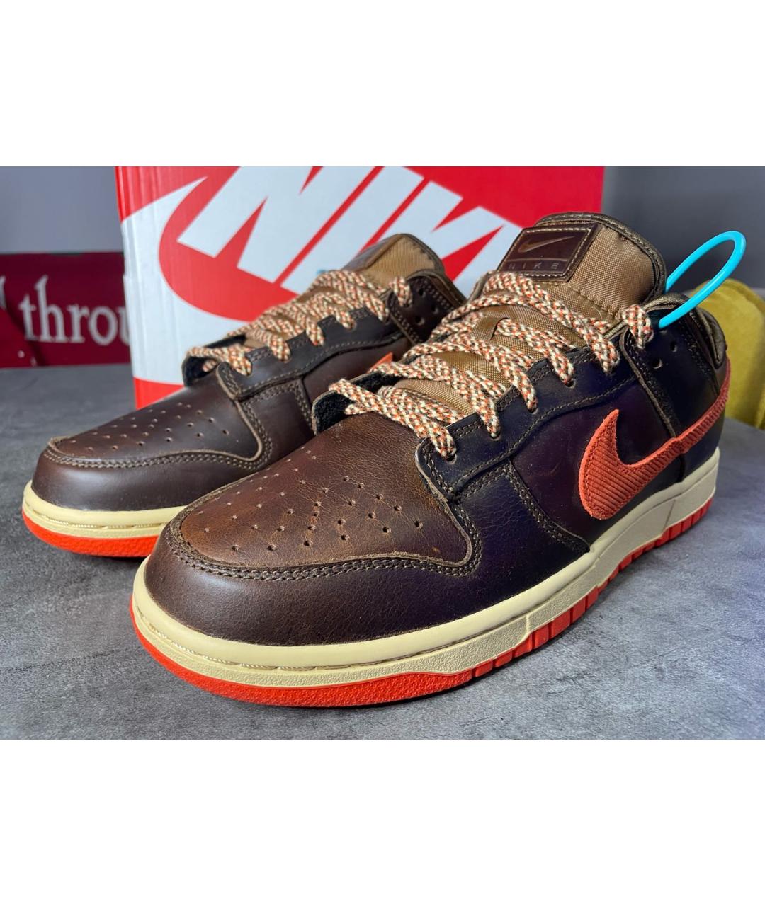 NIKE Коричневые низкие кроссовки / кеды, фото 2