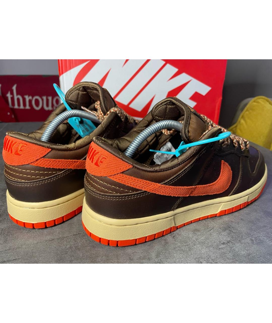 NIKE Коричневые низкие кроссовки / кеды, фото 4