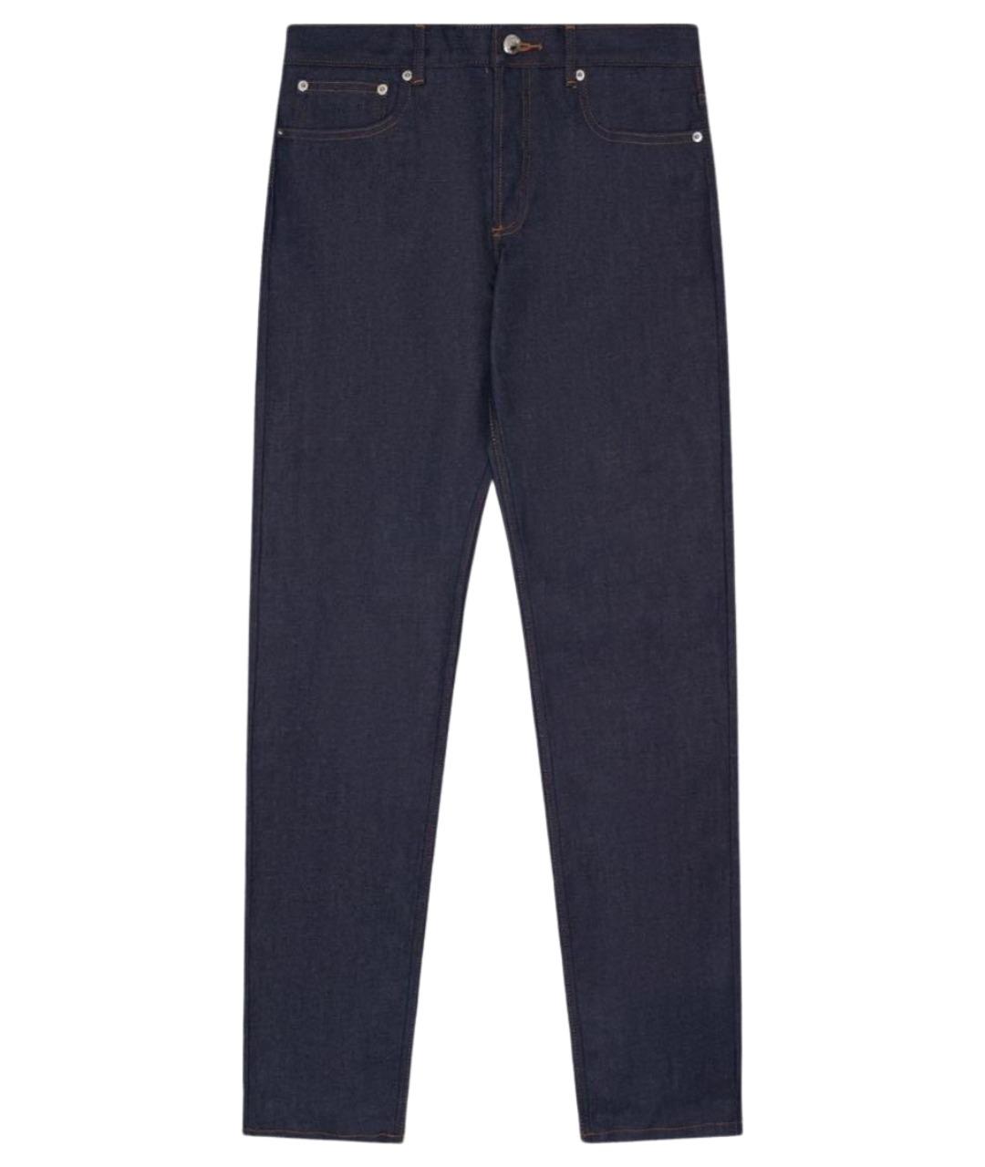 A.P.C. Темно-синие хлопковые джинсы слим, фото 1