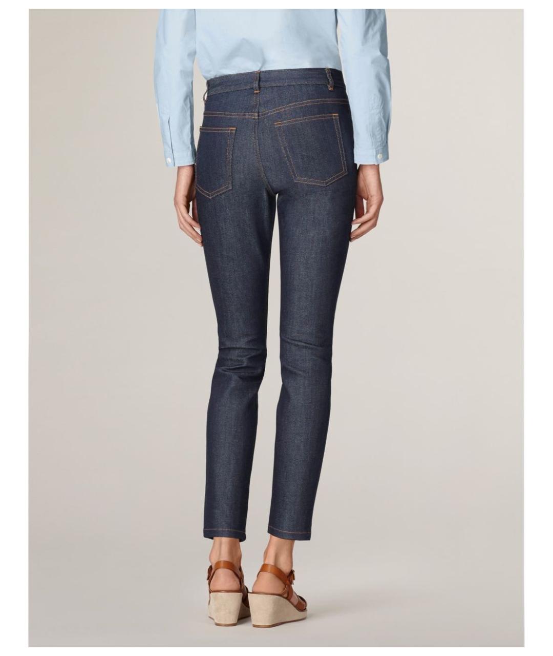 A.P.C. Темно-синие хлопковые джинсы слим, фото 3