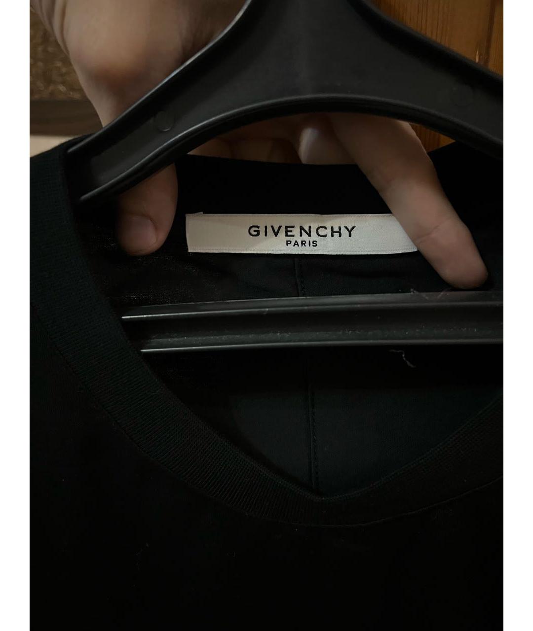 GIVENCHY Черная хлопковая футболка, фото 3