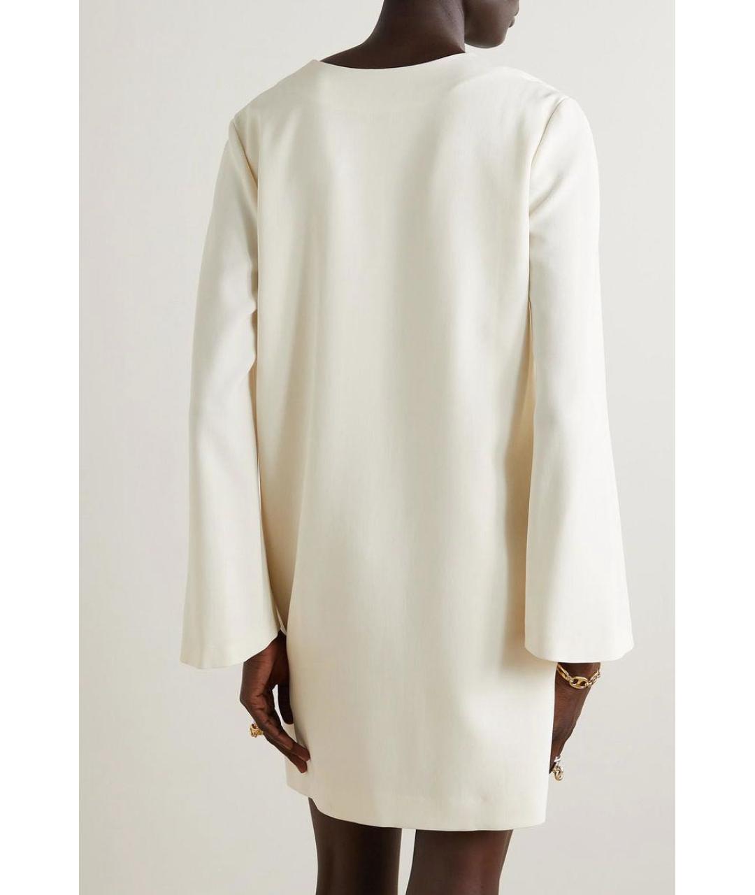 THEORY Бежевое креповое повседневное платье, фото 3