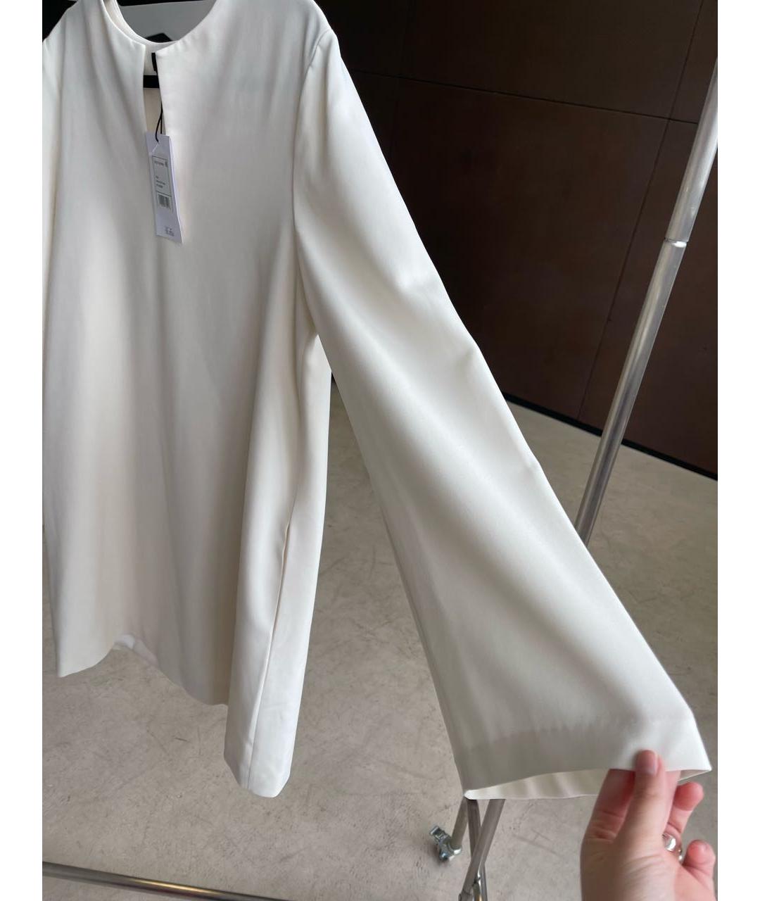 THEORY Бежевое креповое повседневное платье, фото 7