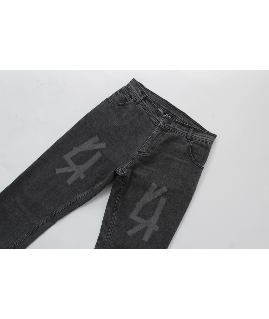 44 LABEL Серые хлопковые прямые джинсы, фото 4