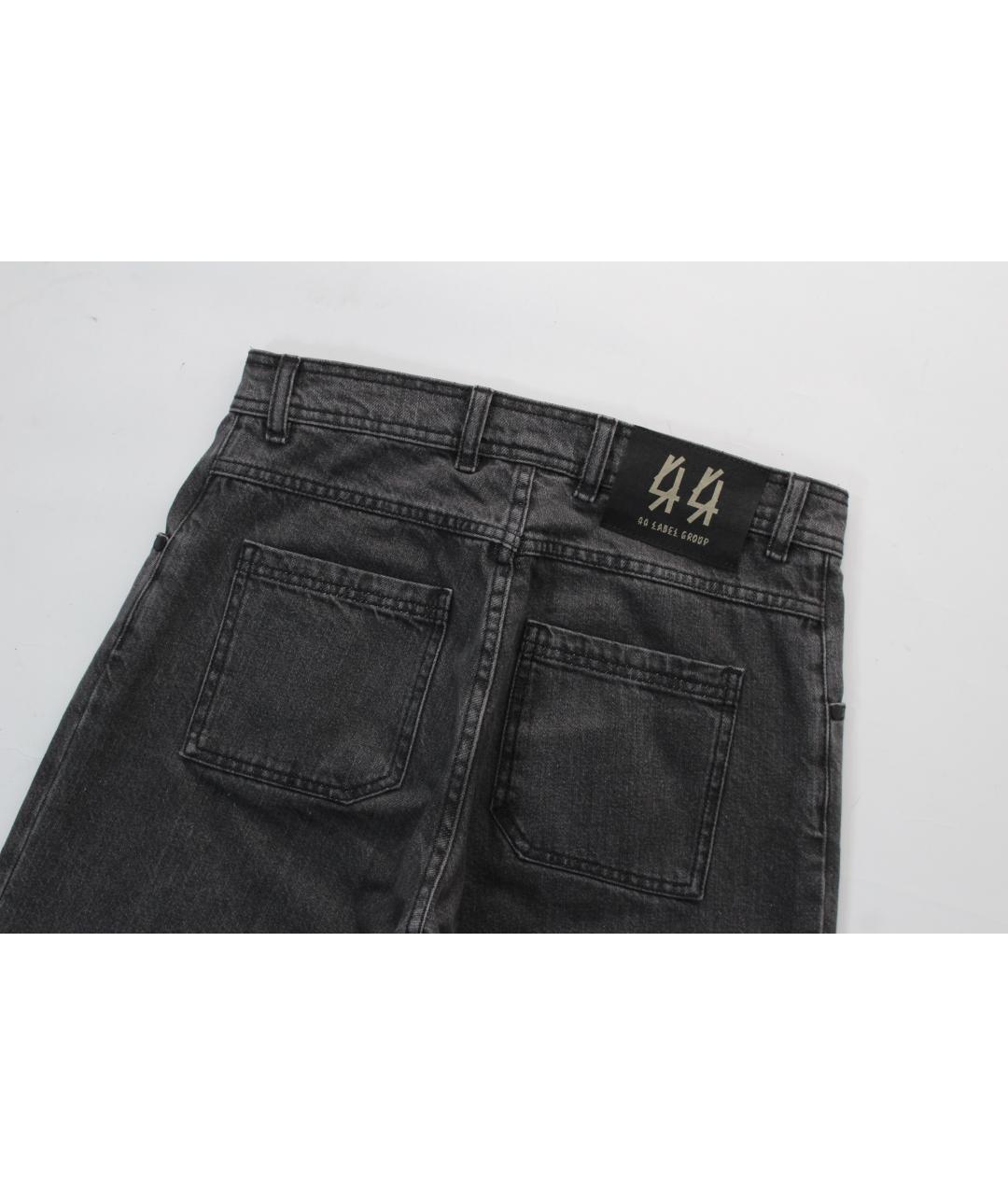 44 LABEL Серые хлопковые прямые джинсы, фото 7