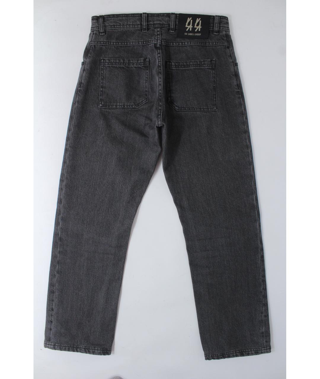 44 LABEL Серые хлопковые прямые джинсы, фото 8