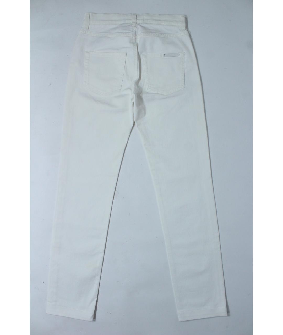 DOLCE&GABBANA Белые хлопко-эластановые джинсы слим, фото 7