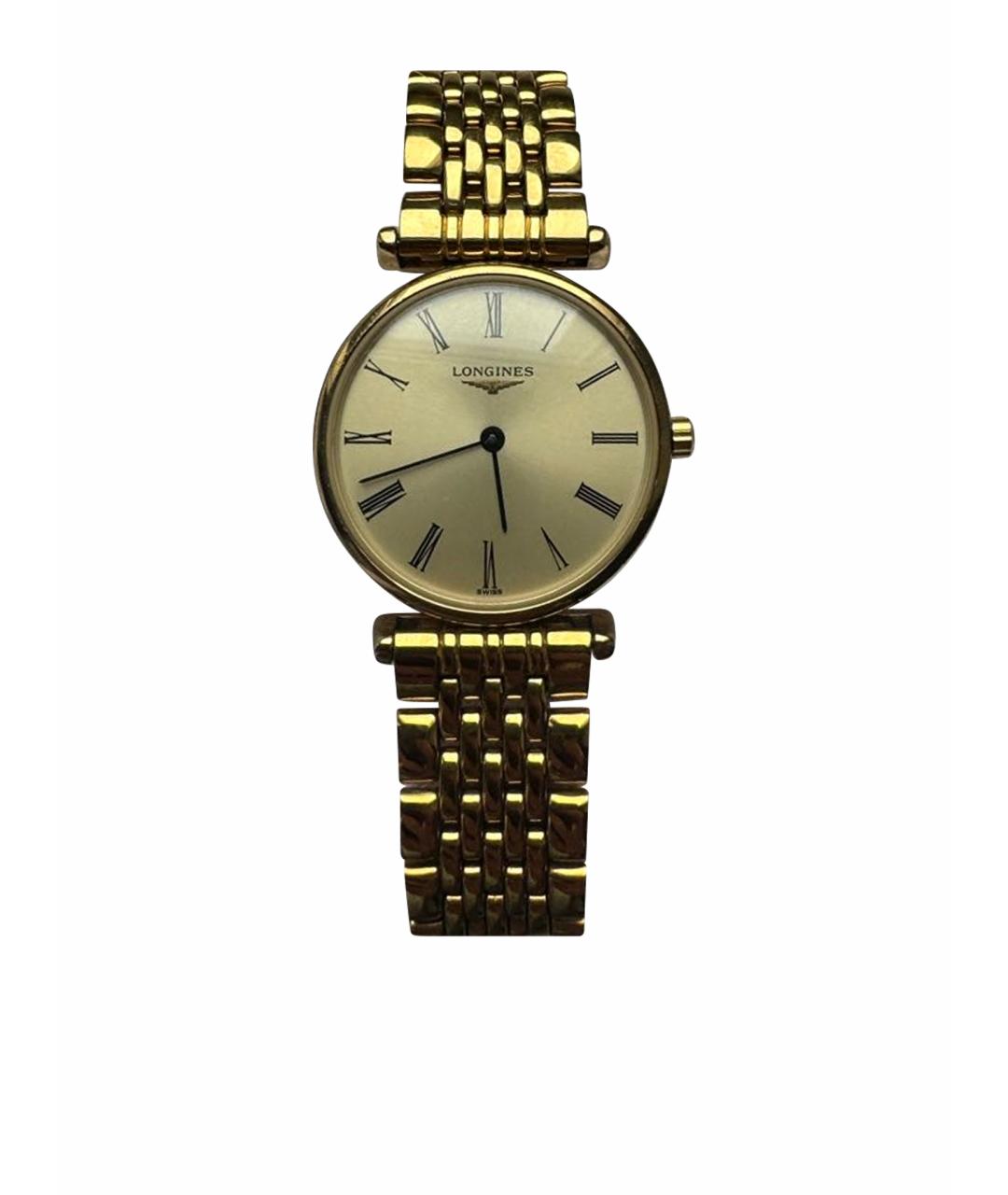 LONGINES Золотые стальные часы, фото 1