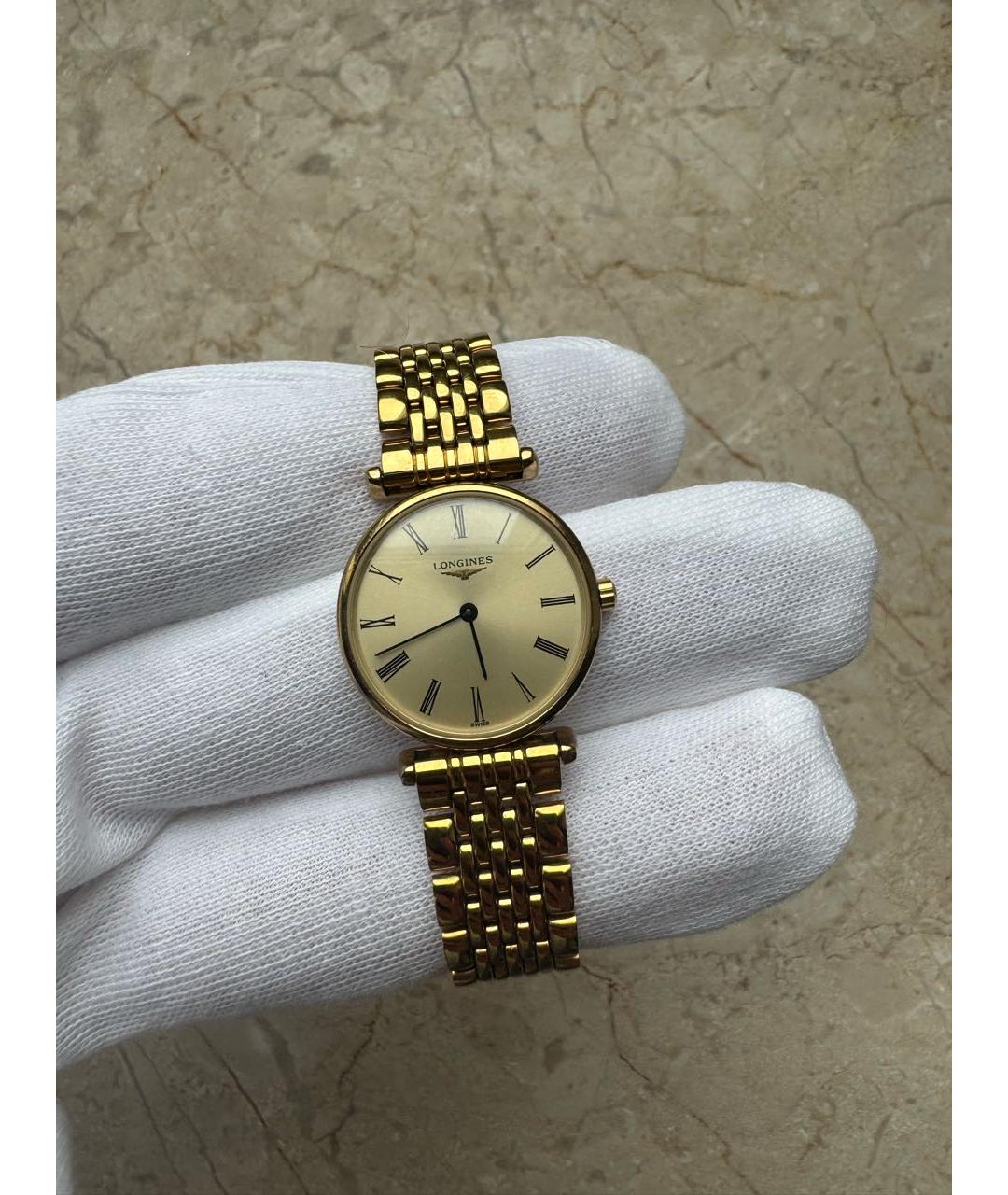 LONGINES Золотые стальные часы, фото 9