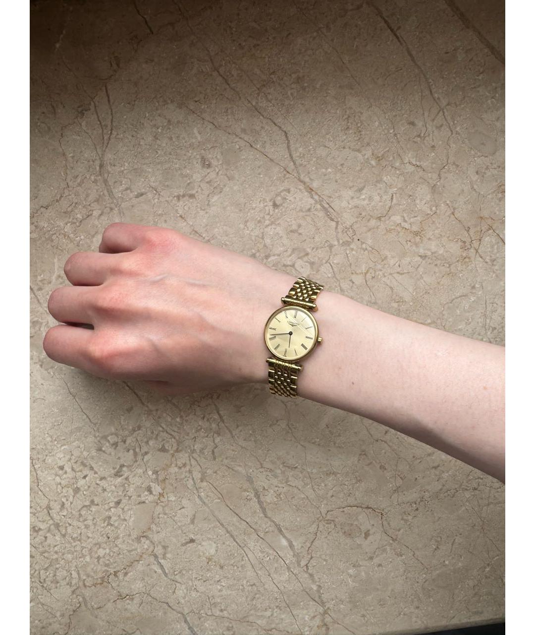 LONGINES Золотые стальные часы, фото 5