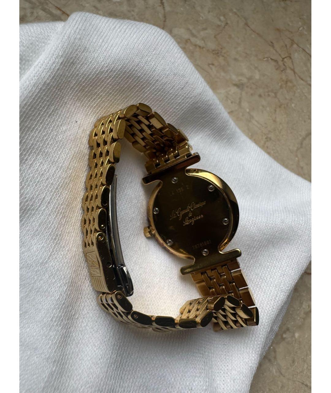 LONGINES Золотые стальные часы, фото 2