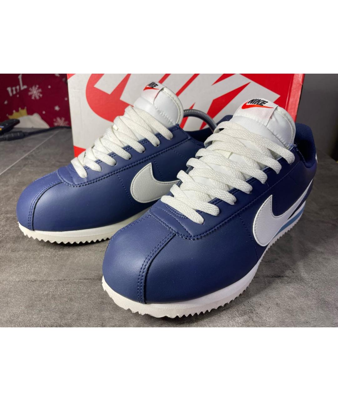 NIKE Темно-синие низкие кроссовки / кеды, фото 2