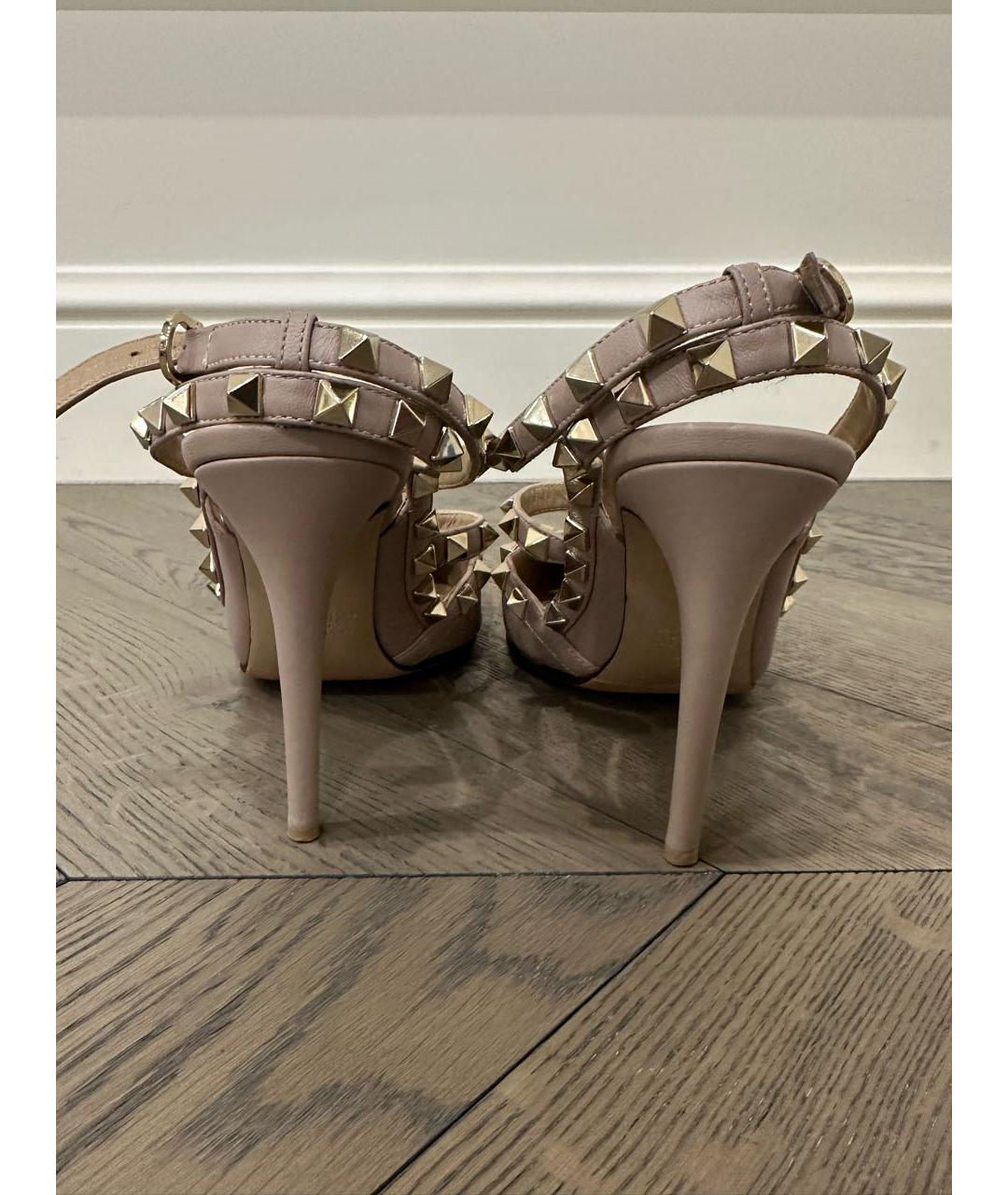 VALENTINO Розовые кожаные туфли, фото 3