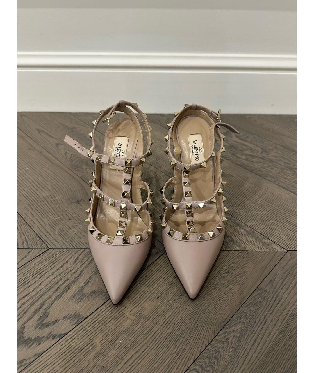 VALENTINO Розовые кожаные туфли, фото 2