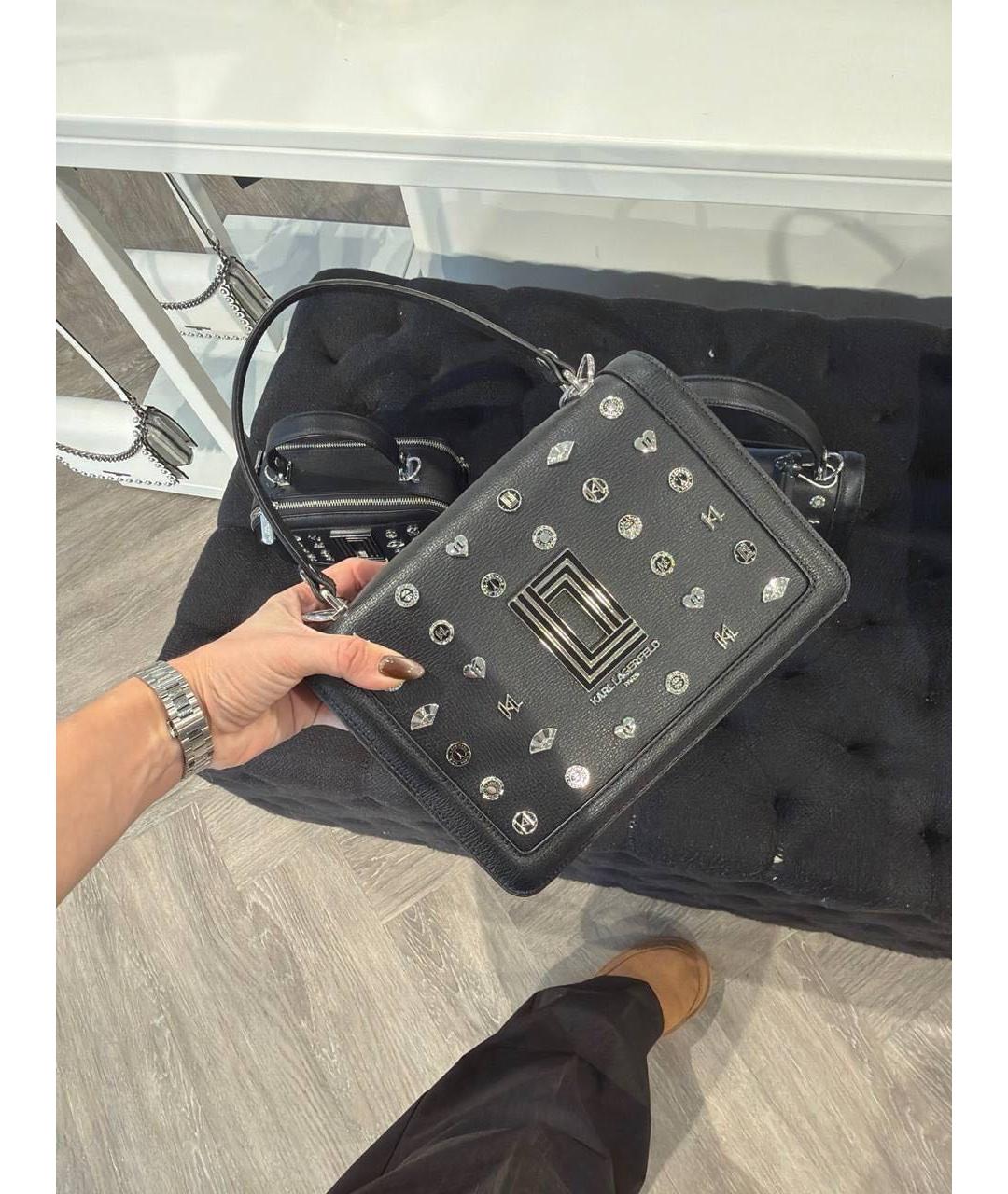 KARL LAGERFELD Черная сумка через плечо, фото 7