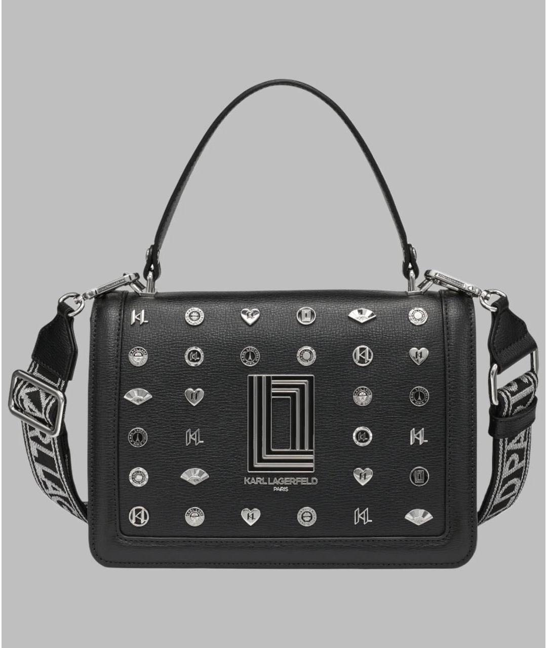 KARL LAGERFELD Черная сумка через плечо, фото 9