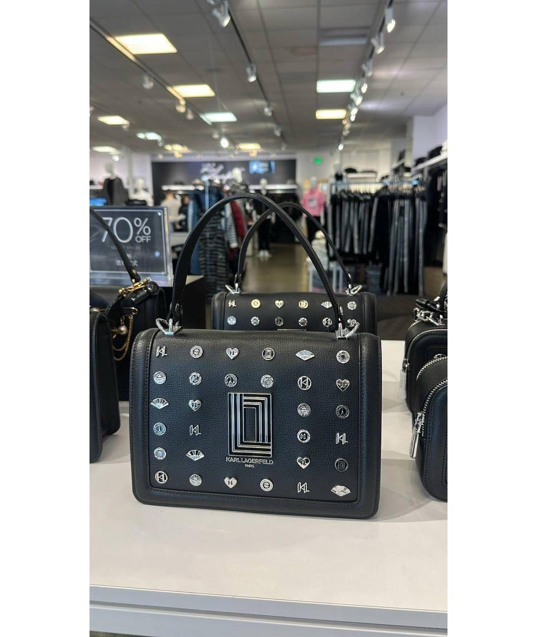 KARL LAGERFELD Черная сумка через плечо, фото 6
