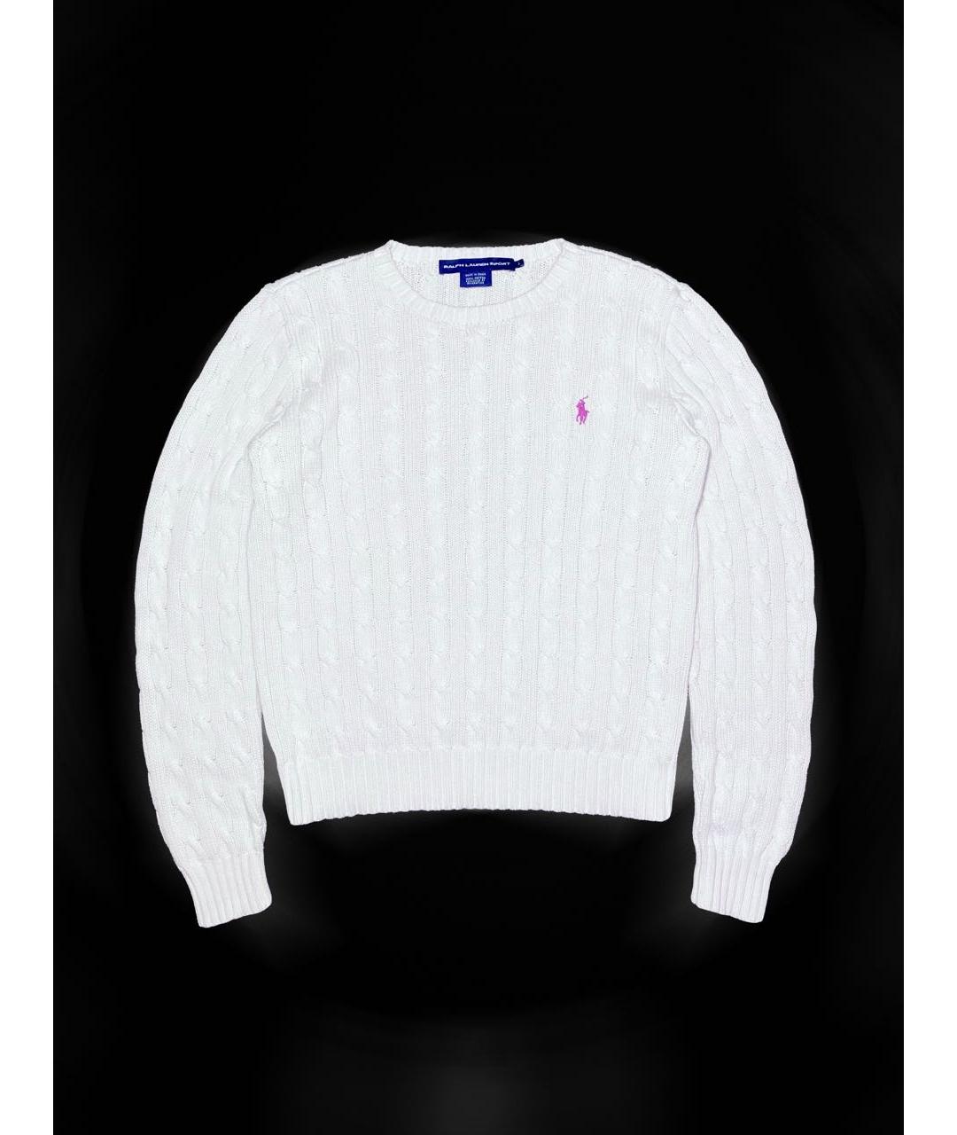 POLO RALPH LAUREN Белый хлопковый джемпер / свитер, фото 2