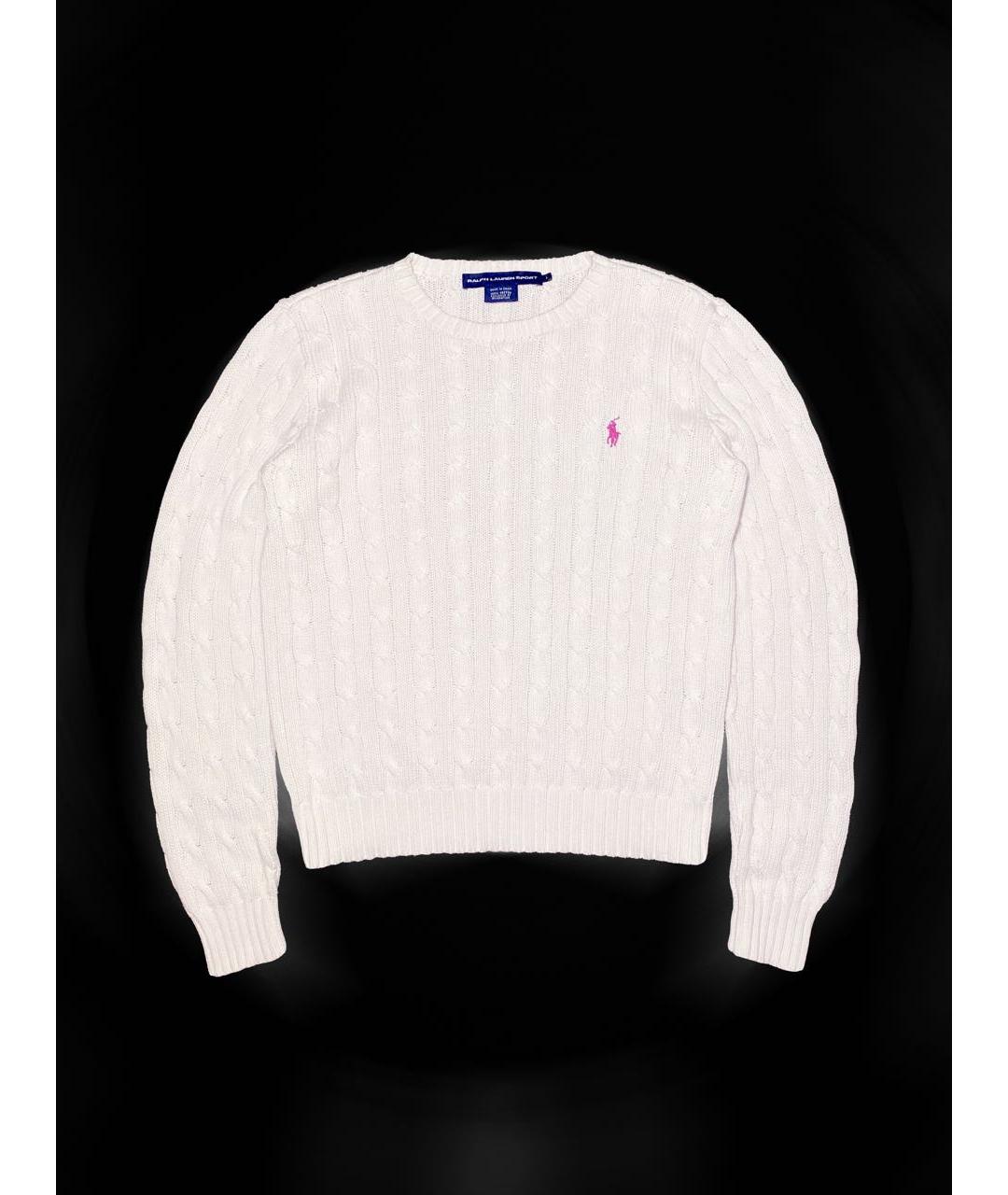 POLO RALPH LAUREN Белый хлопковый джемпер / свитер, фото 7