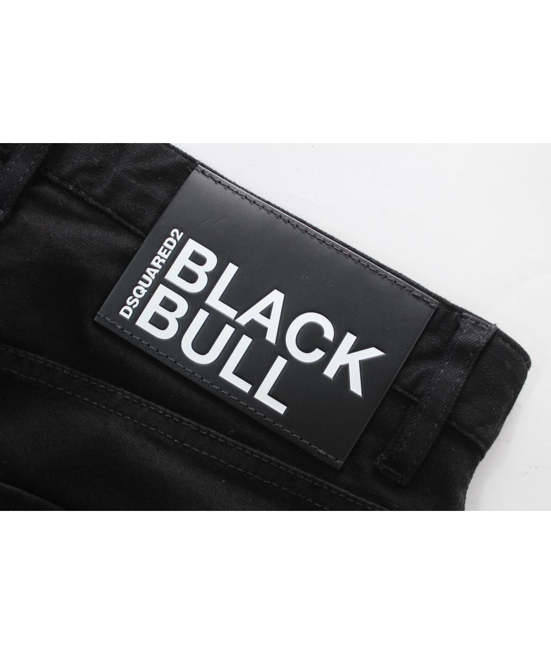 DSQUARED2 Черные хлопко-эластановые джинсы скинни, фото 8