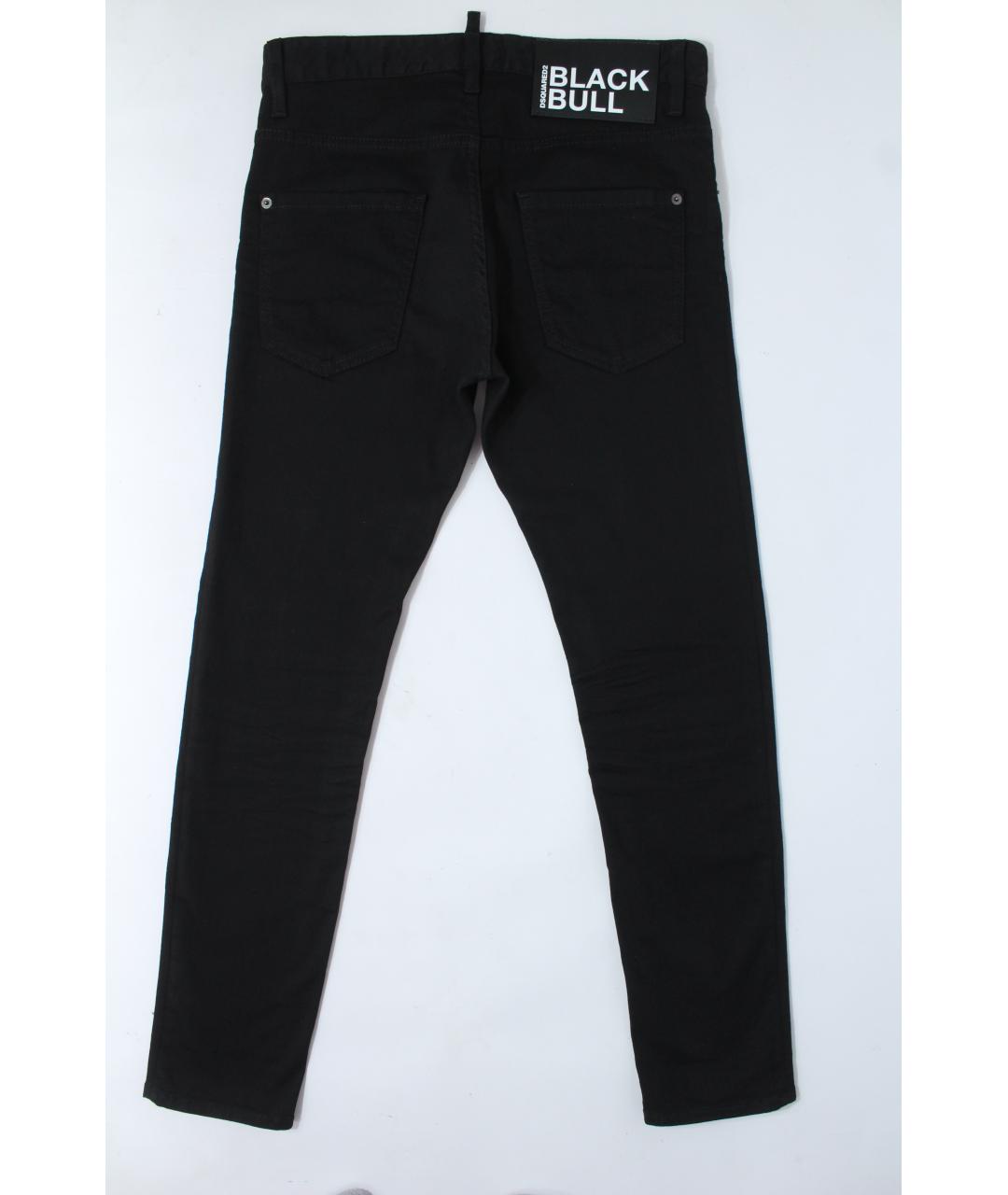 DSQUARED2 Черные хлопко-эластановые джинсы скинни, фото 2