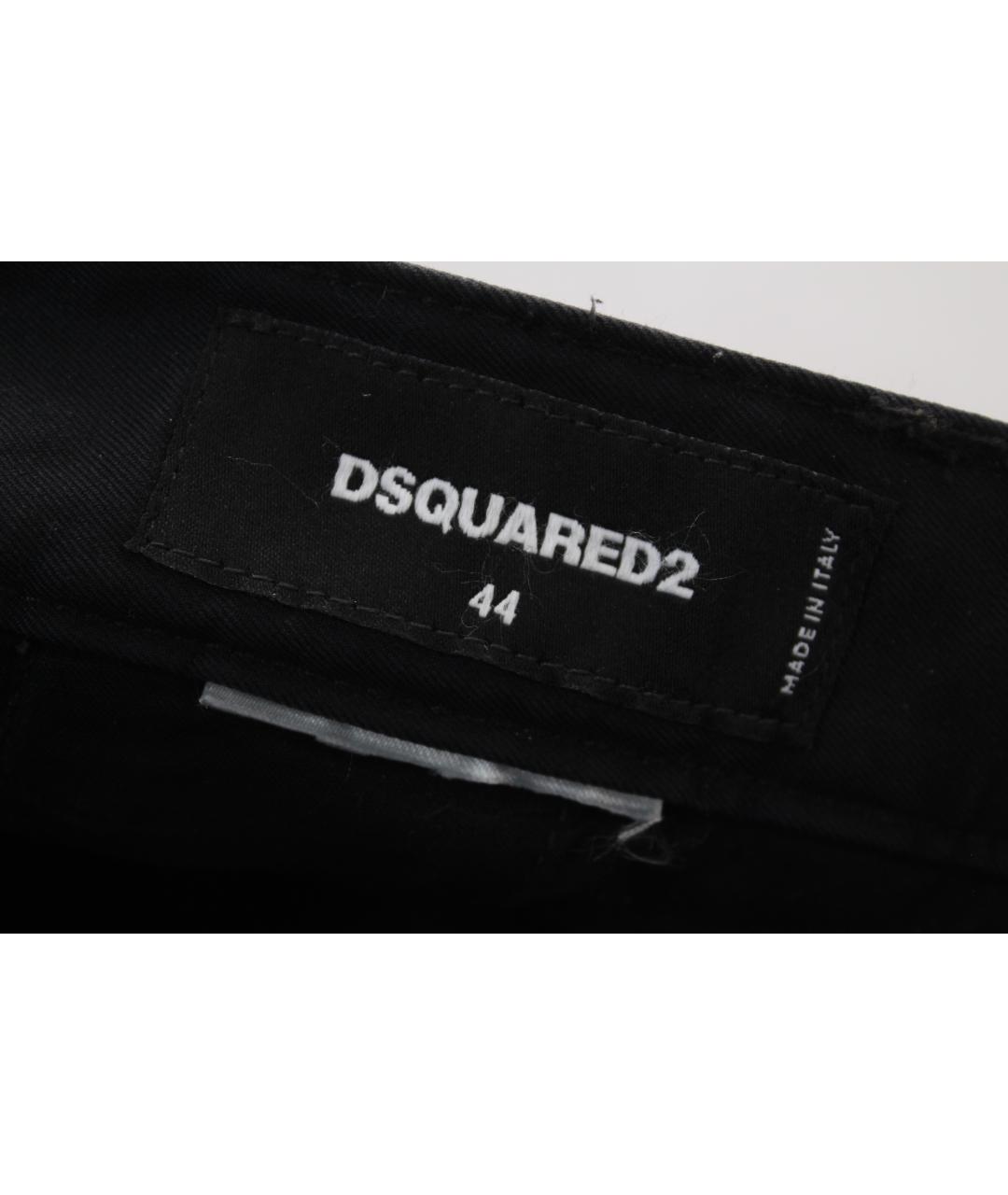 DSQUARED2 Черные хлопковые повседневные брюки, фото 7