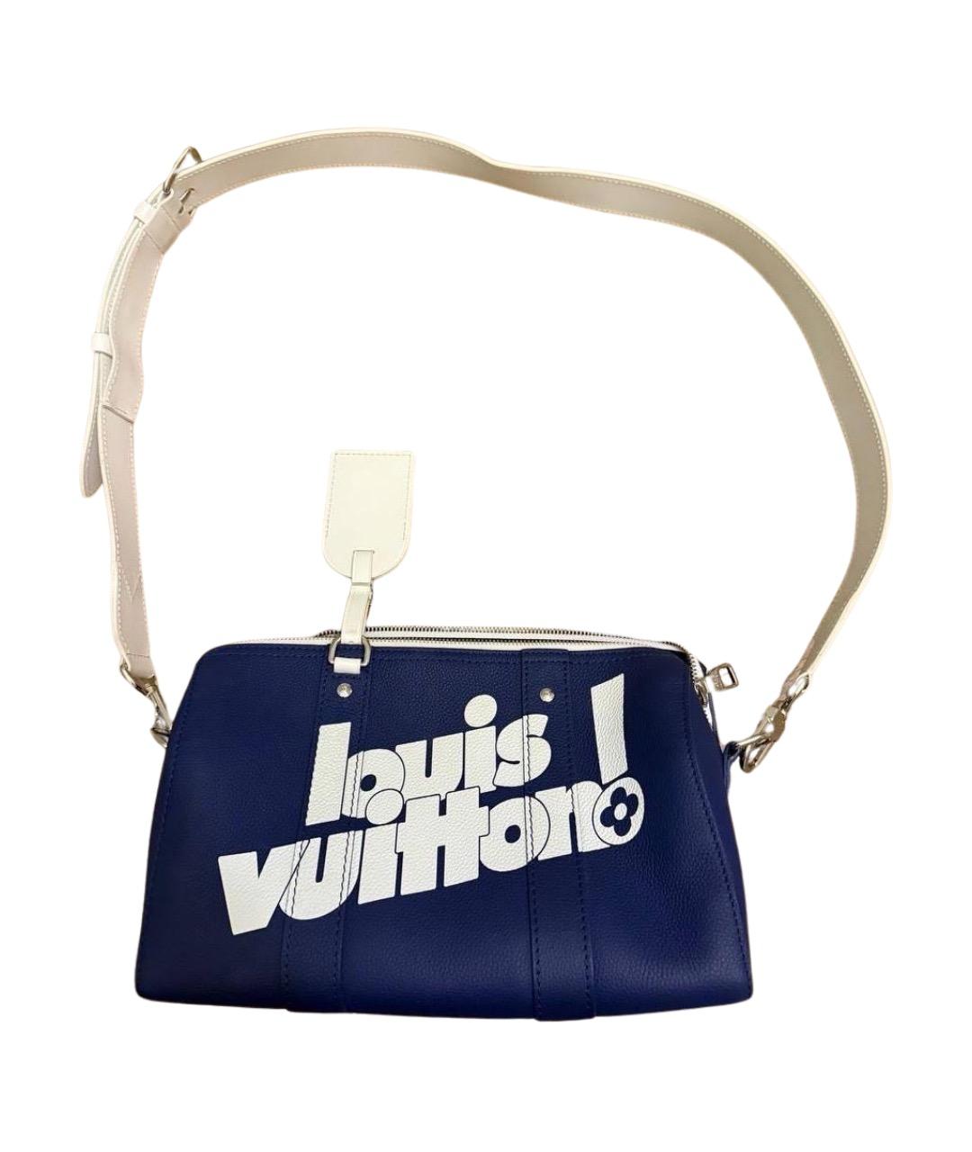 LOUIS VUITTON Синяя кожаная сумка через плечо, фото 1