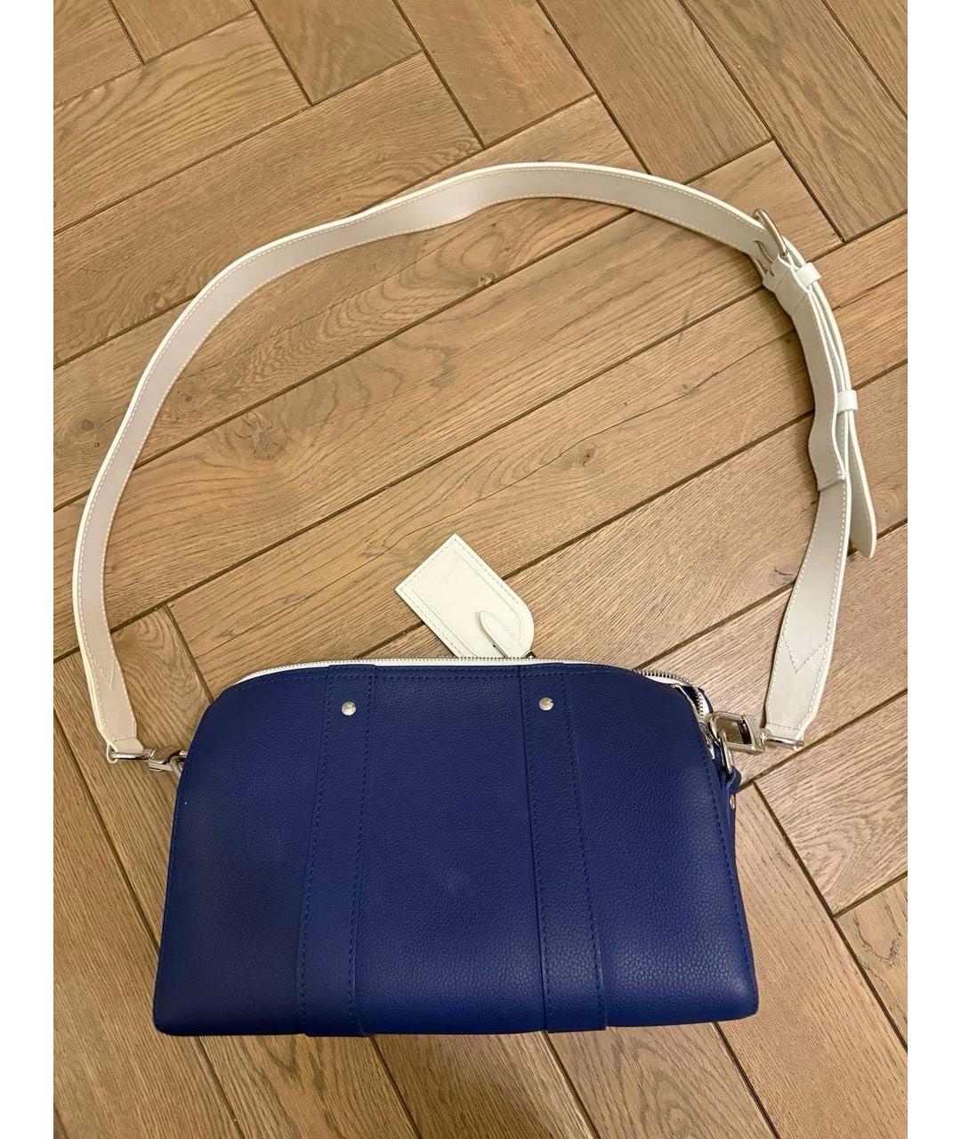 LOUIS VUITTON Синяя кожаная сумка через плечо, фото 2