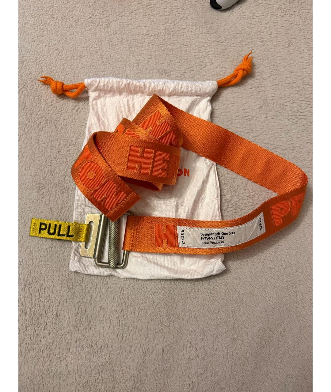 HERON PRESTON Оранжевый ремень, фото 4