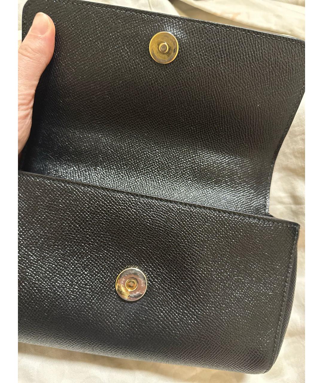 DOLCE&GABBANA Черная кожаная сумка через плечо, фото 7