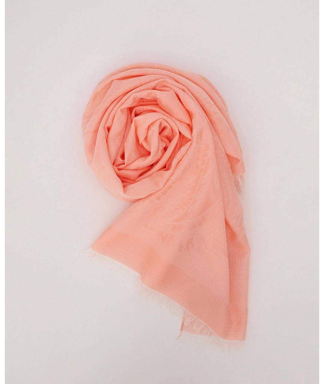 ETRO Коралловый хлопковый платок, фото 4