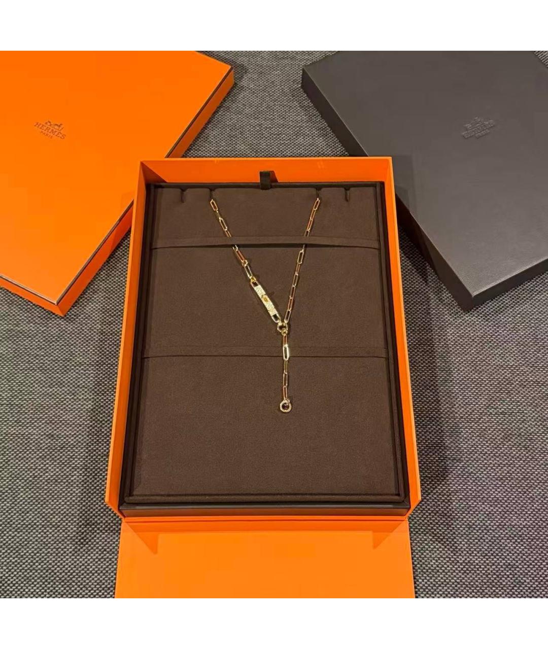 HERMES Золотое колье из желтого золота, фото 2