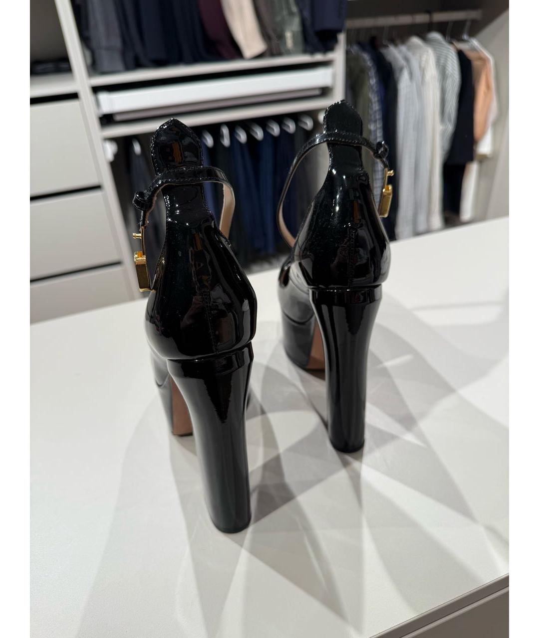 VALENTINO Черные туфли из лакированной кожи, фото 4