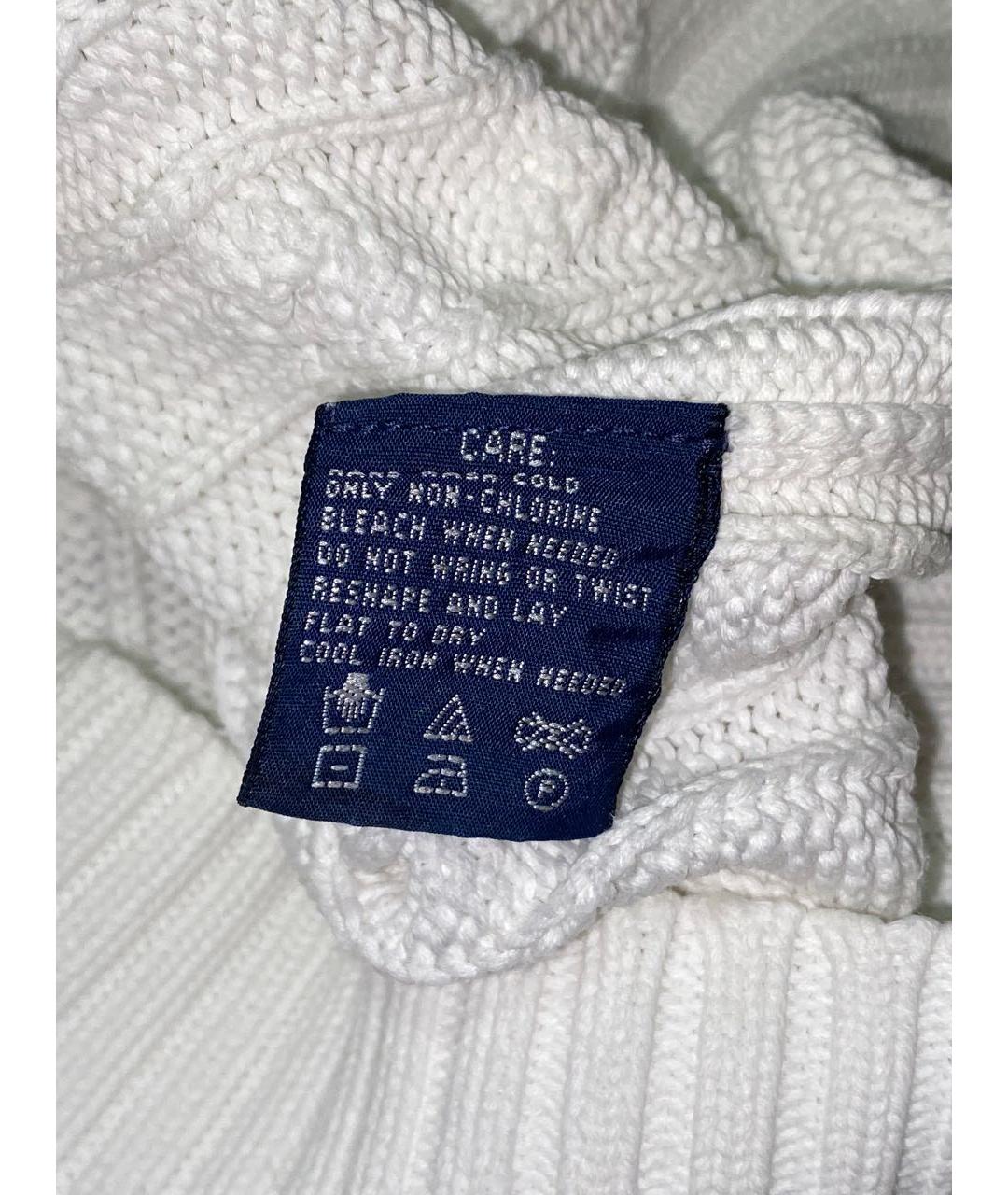 POLO RALPH LAUREN Белый хлопковый джемпер / свитер, фото 5