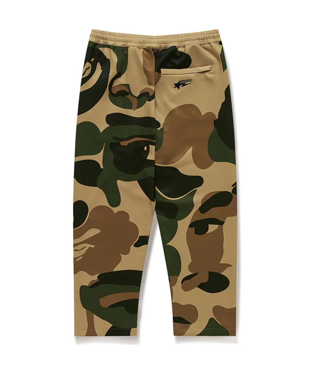 KIDSUPER Коричневые полиэстеровые повседневные брюки, фото 2