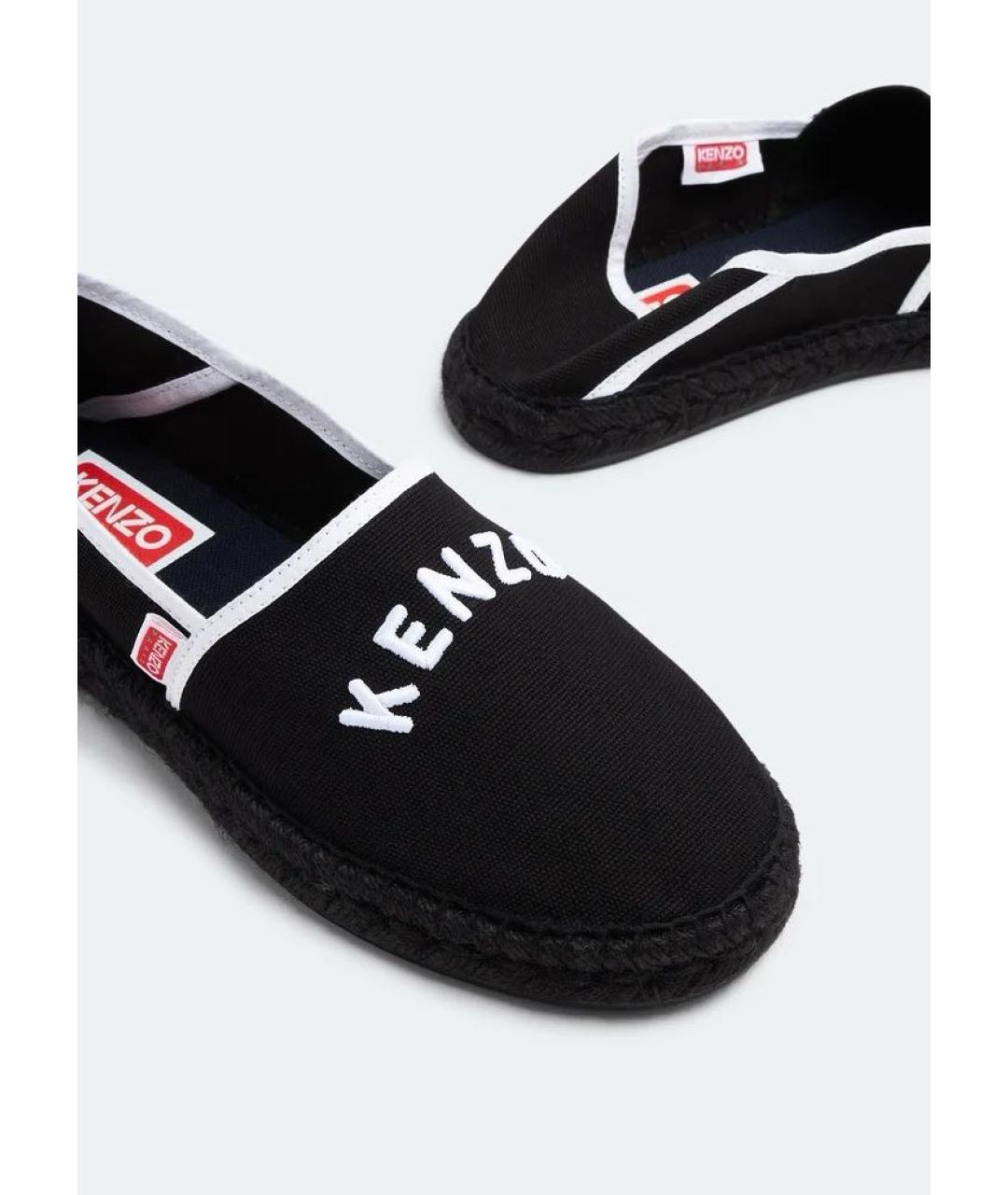 KENZO Черные текстильные эспадрильи, фото 3