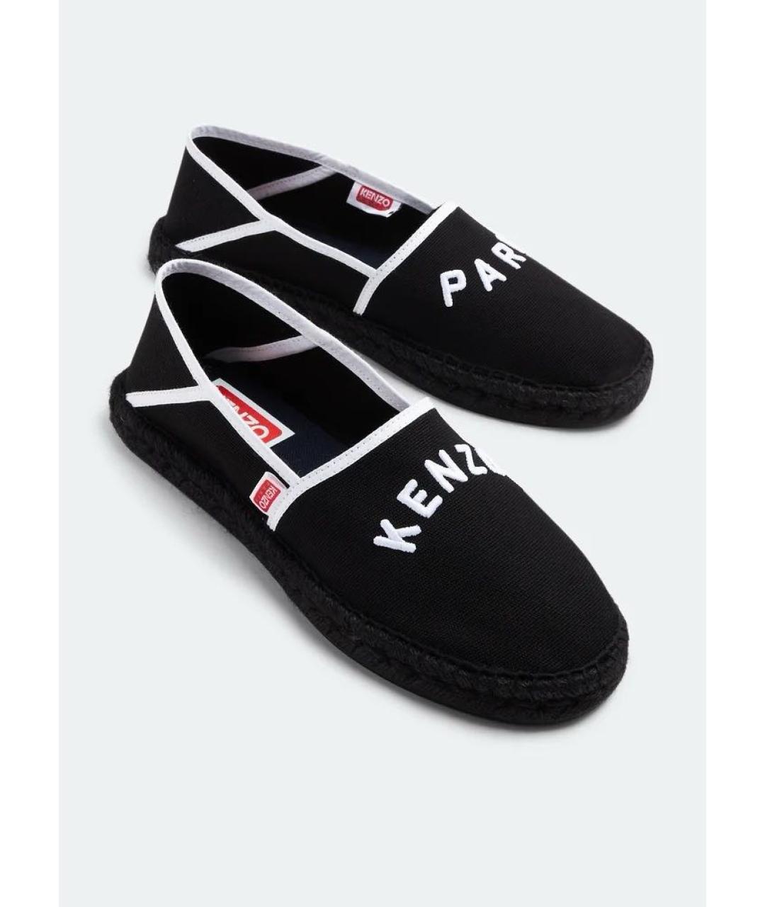 KENZO Черные текстильные эспадрильи, фото 2