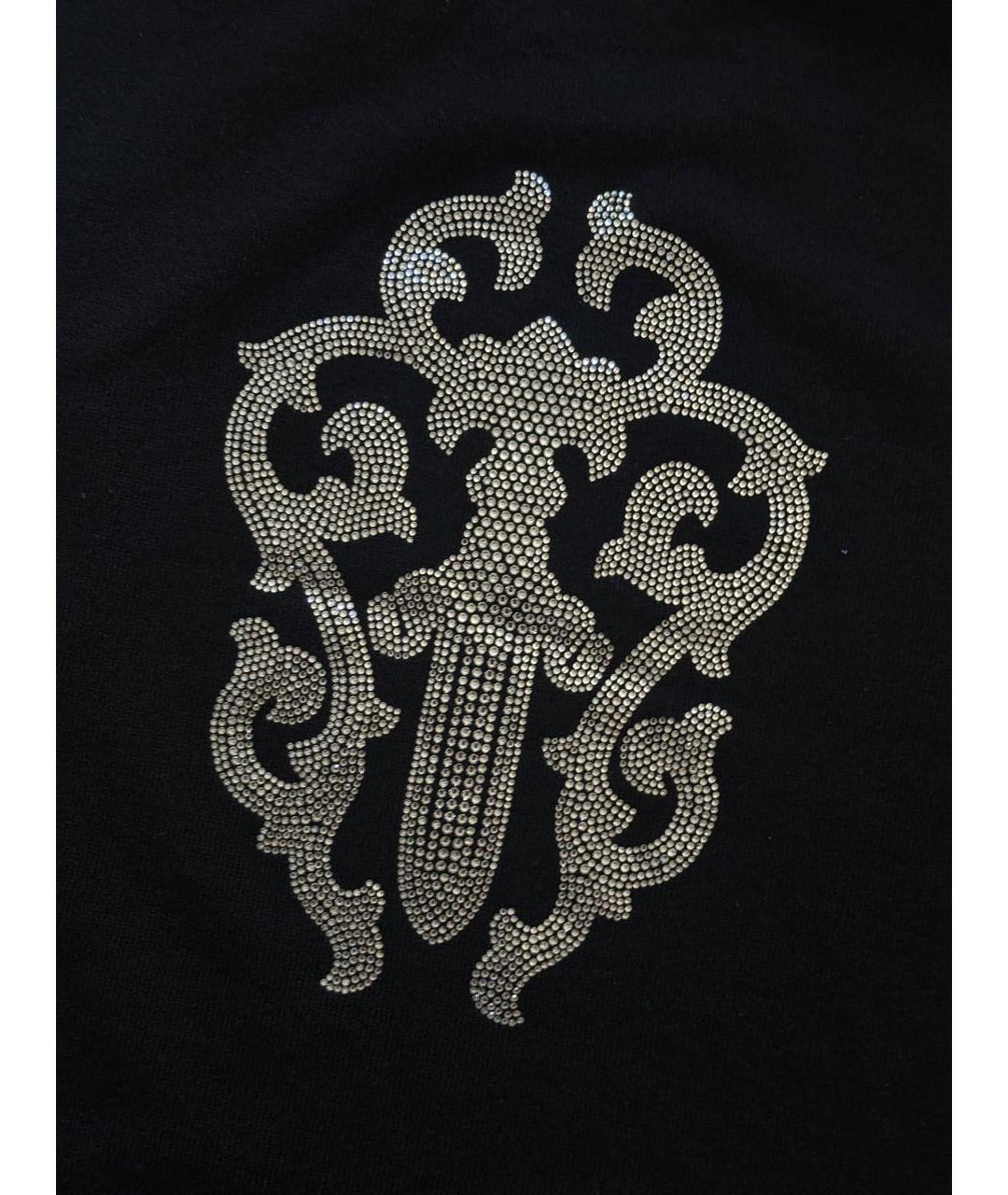 CHROME HEARTS Черная кашемировая майка, фото 4