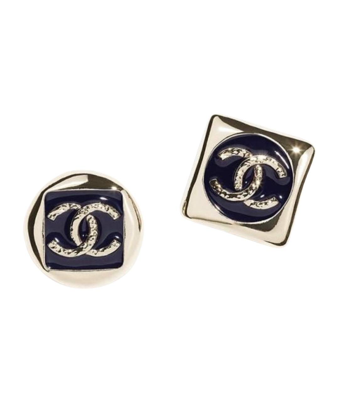 CHANEL Темно-синие серьги, фото 1