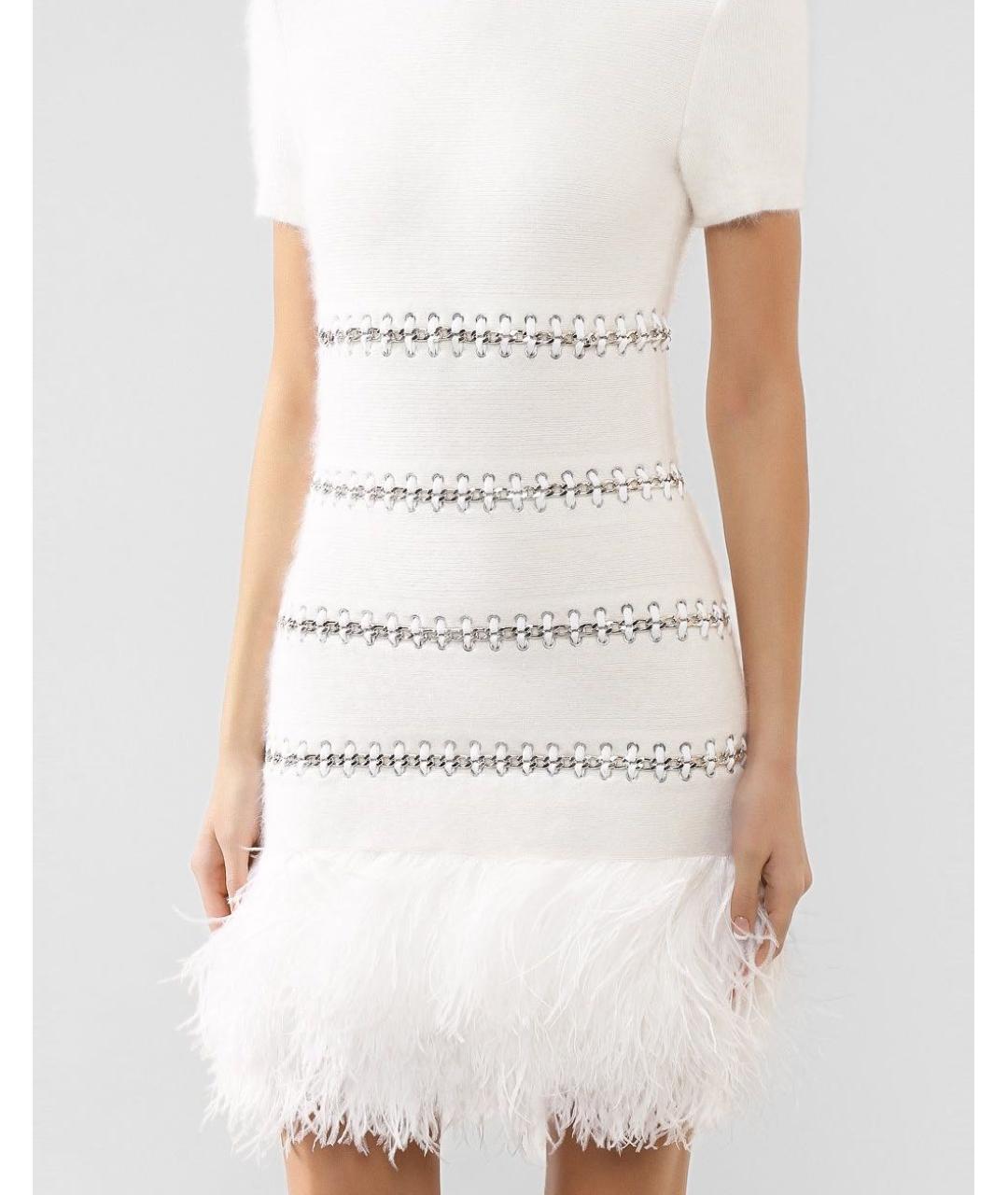 BALMAIN Белое шерстяное платье, фото 4