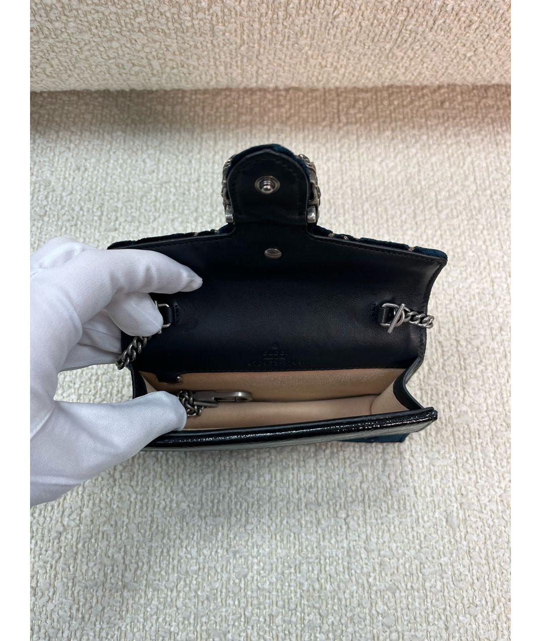 GUCCI Мульти бархатная сумка через плечо, фото 4