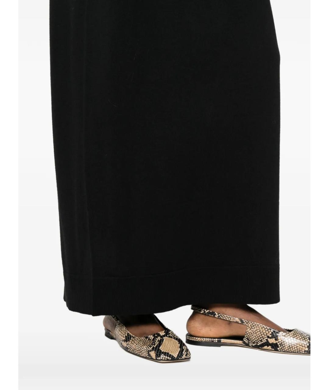 TOTEME Черное шерстяное повседневное платье, фото 5