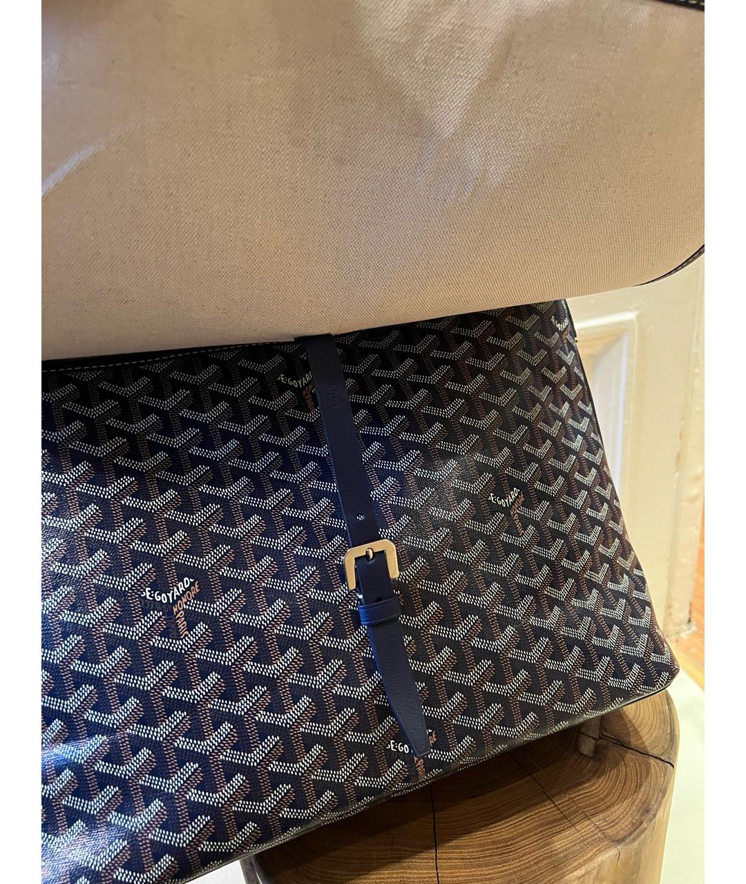 GOYARD Темно-синяя сумка на плечо, фото 5