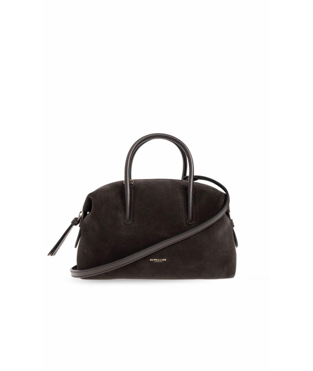 DEMELLIER Антрацитовая замшевая сумка через плечо, фото 7