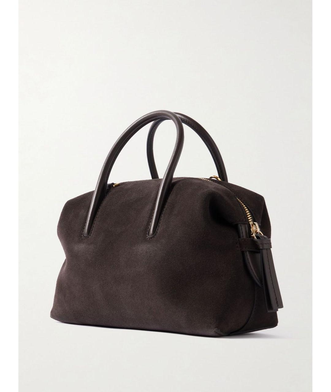 DEMELLIER Антрацитовая замшевая сумка через плечо, фото 4