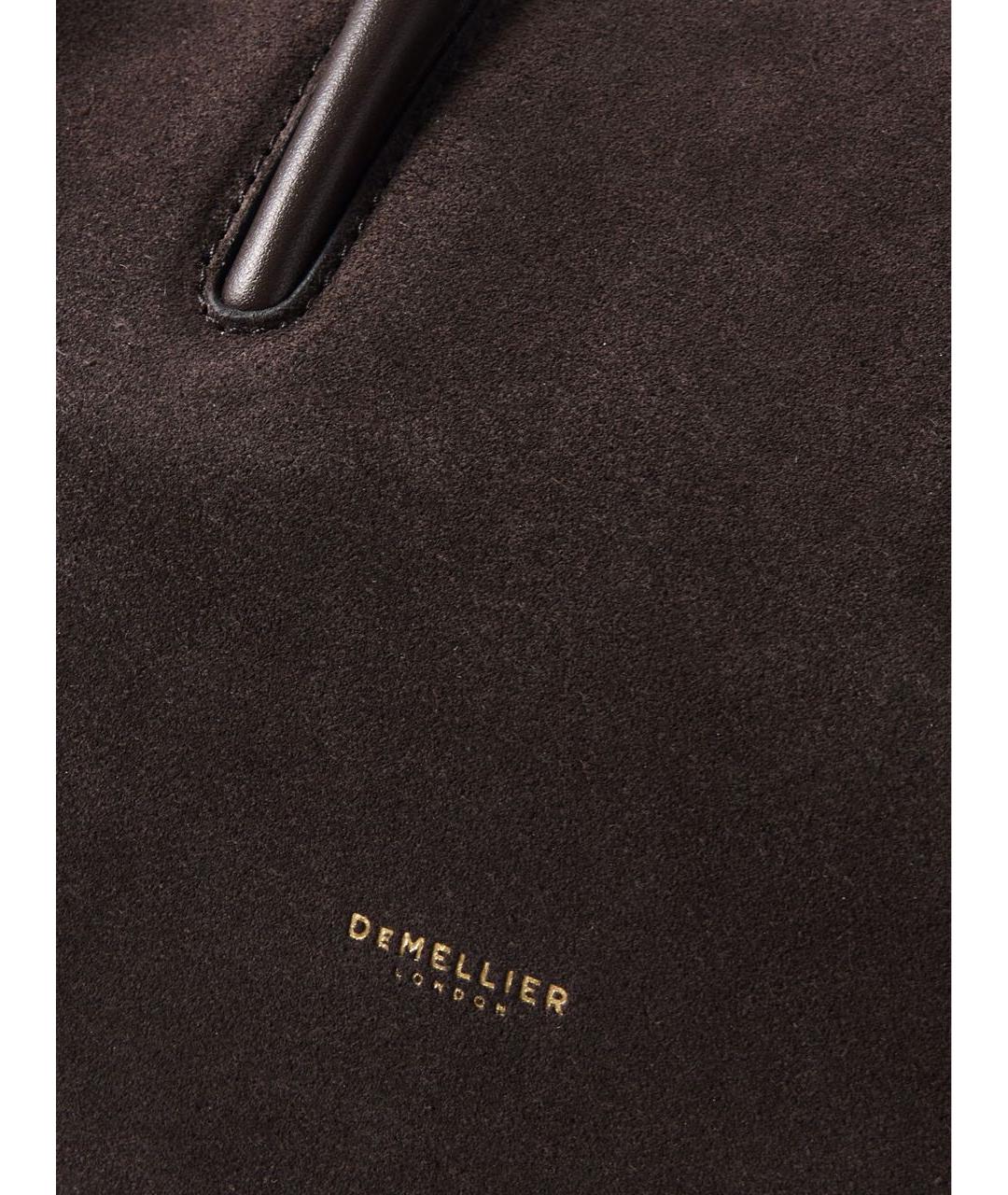 DEMELLIER Антрацитовая замшевая сумка через плечо, фото 6