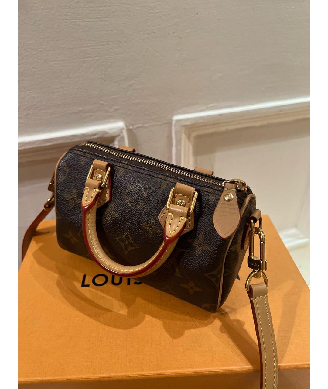 LOUIS VUITTON Коричневая сумка через плечо, фото 3